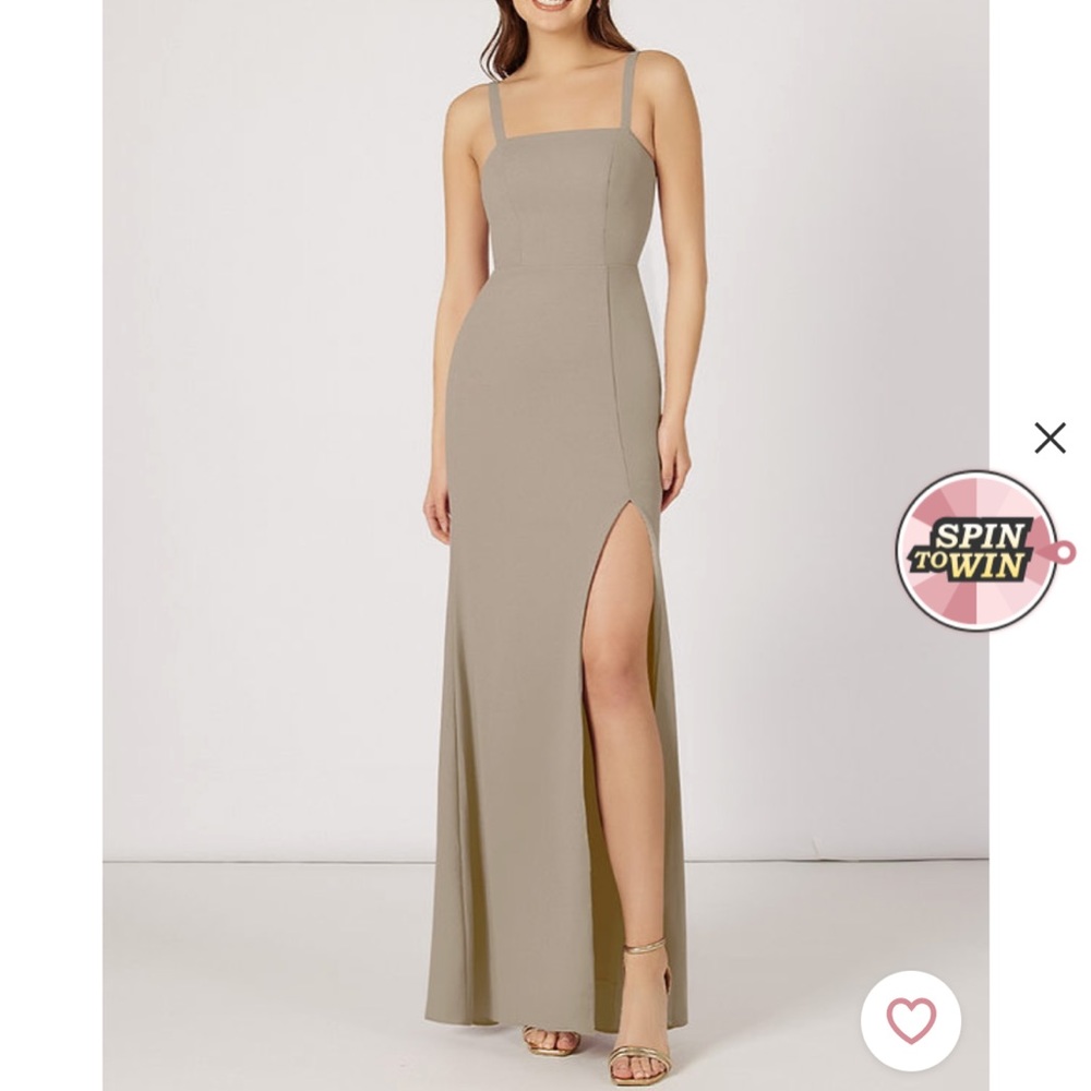Azazie Bridesmaid Dress Taupe